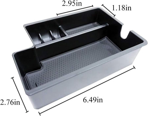 Vesul Center Console Armrest Storage Box Compatible with Mitsubishi Outlander Sport 2012 2013 2014 2015 2016 2017 2018 2019 2020 2021 ABS Tray Ins...