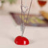 BinaryABC Heart Shape Photo Holder,Gift Card Holder Tree,Place Card Holder(Silver+Red)...