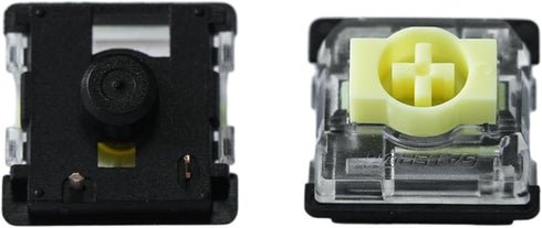 GATERON KS-33 Low Profile Banana Keyboard Switches, Tactile 65gf 3 Pin RGB LED Factory Pre-lubed for MX Mechanical Keyboard (35PCS)...