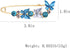 Butterfly Flower Crystal Brooch Pins Sweater Shawl Brooch Anti Exposure Neckline Safety Pin Pink Tulip Pins Rhinestone Enamel Brooch Pins for Wome...