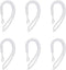Replacement Ear Hooks for Bluetooth Headset, Universal Two Way Radio Earpiece Small Clamp Ear Loop Clips (Clear, 6Pcs)...