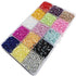 Chenkou Craft 18000pcs Assorted 15 Colors Half Flatback Imitation Pearl Bead 3mm Gem Scrapbook Craft DIY Beads + Plastic Box...