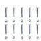 Pro-Parts 10PK Shear Pins and Nuts for Ariens 510015 51001500 Snapper 1-3865 7091550YP...