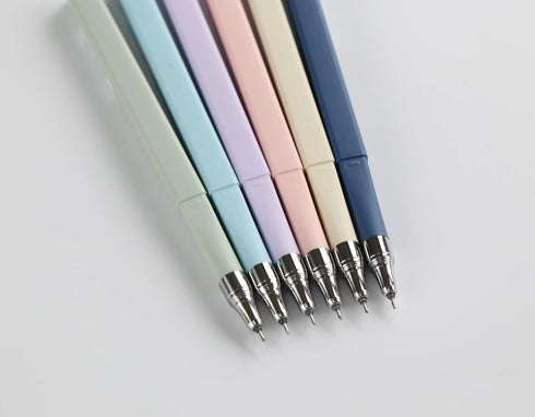 New Solid Color Gel Ink Pens 0.5mm Point Square body Gel Pen for Writing Signature Pack of 6pcs...