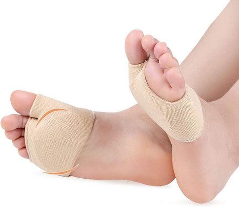 HiiBaby Ball of Foot Cushions - Metatarsal Sleeve Pads, Fabric Forefoot Compression Socks,Half Bunion Sleeves Great for Mortons Neuroma, Metatarsa...
