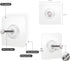 Reusable Adhesive Wall Hooks 13.5lbs(Max) Transparent , Waterproof and Oilproof For Bathroom Kitchen Heavy Duty 10 Pack...