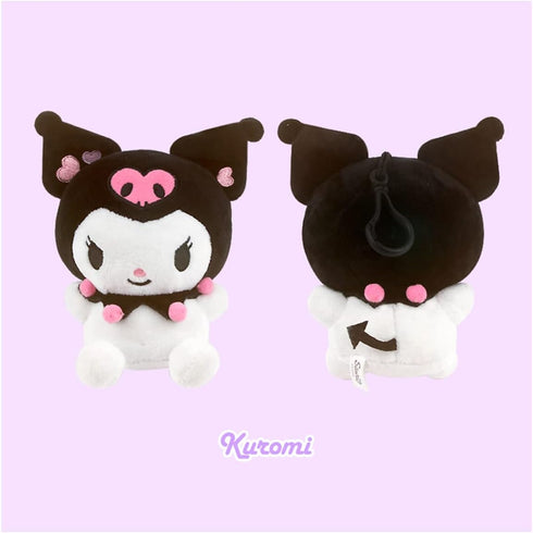 Cutie Hello Kitty Friends Character Plush Bag Clip Keychain Backpack Hanger 1PC 4.7in Kuromi Cutie...