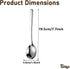Soup Spoons,Bouillon Spoons SUS 304 Stainless Steel Large,Thick Heavy Duty,Round Spoons,Dishwasher Safe,7.7 x 1.8 Inch Set of 4 (Silver)...