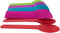 Disposable Mixed Color Assorted Heavy WideHandle Plastic Spoons Frozen Yogurt Spoon,Ice Cream Spoons,Frozen Dessert Spoons 50Pc...