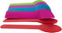 Disposable Mixed Color Assorted Heavy WideHandle Plastic Spoons Frozen Yogurt Spoon,Ice Cream Spoons,Frozen Dessert Spoons 50Pc...