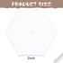 200 Count English Paper Hexagon Shapes Templates Hexagon Piecing Paper for Quilting White Paper Quilting Templates with Hole for Sewing Supplies(2...
