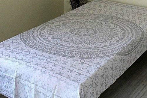 Popular Handicrafts Tapestry Wall Hanging Ombre Hippie Mandala Bohemian Hippy Intricate Indian Tapestries Bedspread 54 x 60 Inches (140cm x 152cm)...