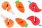 6 Pack Pot Lid Lifter Silicone Heat Resistant Spill Proof Pan Cover Stand Holder Clip Steam Releaser Stopper for Soup Pots Kitchen Gadgets (Carrot...
