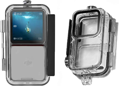 Action 2 Waterproof Case Diving Shell 45m Environmentally Friendly Housing Cover Camera Dual Screen for Osmo Action 2...
