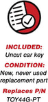 KeylessOption Keyless Entry Remote Fob Uncut Blank Car Key for GQ43VT20T...