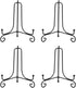 LIONWEI LIONWELI 6 Inch Black Iron Plate Stand Holder Easel Display Stand for Plate?Picture?Photo and More,4 pcs....