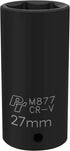 Performance Tool M877 1/2-Inch Drive 6pt Impact Socket, 27mm...