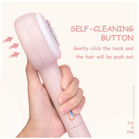 Dog Brush, Self Cleaning Slicker Brushes for Dogs Cats, Cat Grooming Brush, Shedding Tools for Massage, Removes Loose Undercoat Mats Tangled for S...