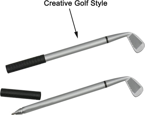 Maydahui 12PCS Golf Ballpoint Pen Funny Sports Golfing Club Props Black Gel Ink for Students Coworkers Boss Office Dad...