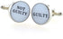 Guilty Not Guilty Attorney Lawyer Judge Law Pair Cufflinks in a Presentation Gift Box & Polishing Cloth...