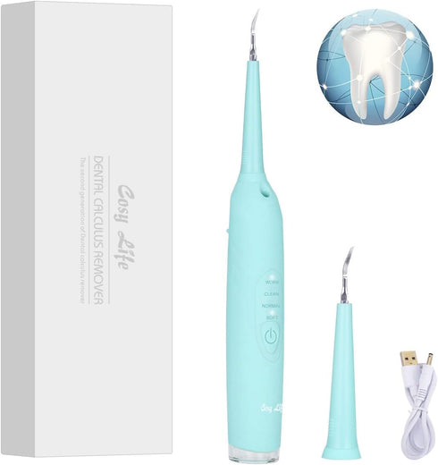 Electric Dental Calculus Remover, Sonic Tooth Scraper Plaque Tartar Stain Remover for Teeth High Frequency Vibration Teeth Cleaning Tools Kit with...
