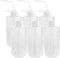 DEPEPE 6pcs 500ml Plastic Safety Wash Bottles Lab Squeeze Bottle LDPE Squirt Bottle Tattoo Bottle with Narrow Mouth and Scale Labels (17oz x 6 Bot...