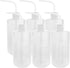 DEPEPE 6pcs 500ml Plastic Safety Wash Bottles Lab Squeeze Bottle LDPE Squirt Bottle Tattoo Bottle with Narrow Mouth and Scale Labels (17oz x 6 Bot...