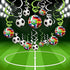 30CT Soccer Hanging Swirl for Soccer Party Supplies Theme Birthday Party Decorations...