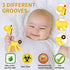 Baby Teething Toys 3-6 Months, Silicone Baby Teether Freezer BPA Free, Babies Teething Relief Sore Gums, Banana Finger Toothbrush, Fruit Shape Gir...