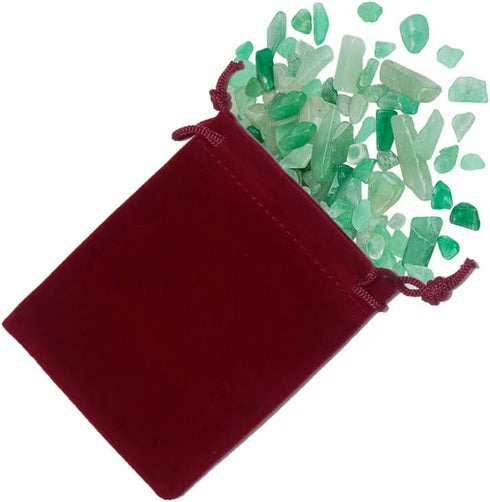 HRX Package Mini Velvet Gift Bag with Drawstring,20PCS Burgundy Red Velvet Cloth Jewelry Pouches (3x4 inches)...