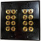 Black Speaker Wall Plate 16 Post for 8 Speakers and Color Coded for Home Theater System Dolby Audio Dolby Sound HDTV by Hookup.com....