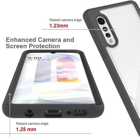 Asuwish Phone Case for LG Velvet 5G/LGVelvet Verizon G5 UW T-Mobile 2020 with Tempered Glass Screen Protector and Slim Stand Hybrid Heavy Duty Rug...