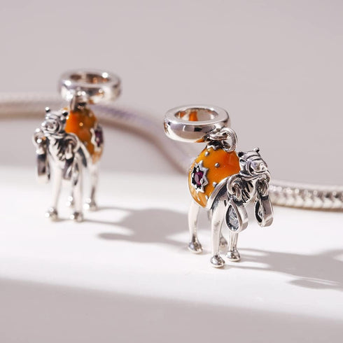 Camel Charm Pendant 925 Sterling Silver Lucky Animals Desert Hump Lover Bead Charms for Pandora Bracelet Women Gifts...
