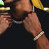 TOPGRILLZ Gold Bracelet Cuban Link Iced out 14K Gold Plated Hip Hop Miami Solid Cuban Link Bracelet for Men 10mm Diamond Clasp Gifts for Women...