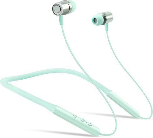 Bluetooth Neckband Headphones, Fashionable Lightweight Wireless Earbuds with Noise Cancelling Mic, 10H+ Battery, Sweatproof, Magnetic Design, With...