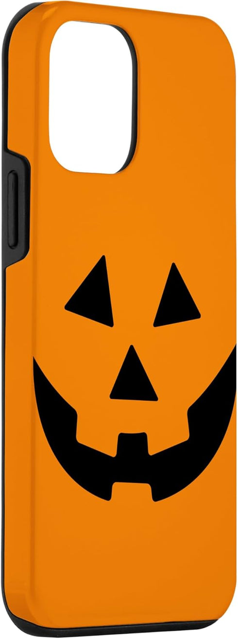 iPhone 12 mini Jack O Lantern Orange Pumpkin Face Halloween Costume Case...