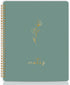 ABERLLS Spiral Notebook Journal For Women, Cute Dark Green 10.6" x 8.5" College Ruled Notebook with Lined Pages, Aesthetic Supplies to Stay Organi...
