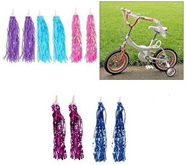 2 Pcs Kids Bike Handlebar Streamers Scooter Bicycle Grips Accessories for Girls and Boys