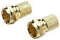RCA Premium Coax RG6 Twist-On F-Connectors - 2 Pack (VH59R) GOLD...