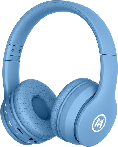 Headphones Bluetooth Wireless/Wired Kids Volume Limited 85 /110dB Over Ear Foldable Protection Headset with AUX 3.5mm Mic for Boys Girls School Pa...