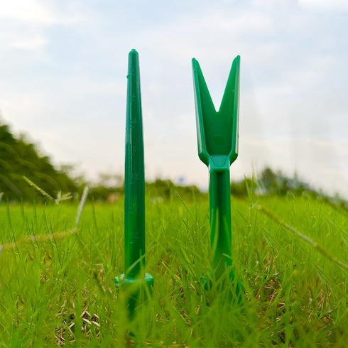 Green Mini Garden Hand Succulent Transplanting Tools,Widger Plastic Seedlings Dibber Sowing Digging Mini Garden Hand Tools for Home Garden,Pack of...