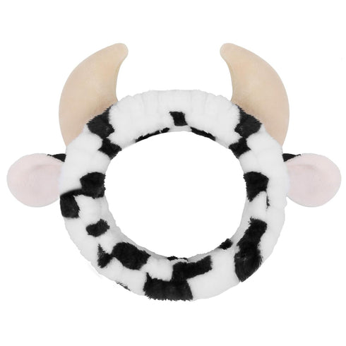 Cow Headbands for Washing Face Spa Makeup Head Band for Women Cute, Cow Skincare Headband Animal, Face Wash Hair Band for Girls Spa Party Favors S...