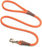 Mendota Pet Snap Leash - British-Style Braided Dog Lead, Made in The USA - Orange, 3/8 in x 6 ft - for Small/Medium Breeds...
