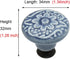HUAMULAN 10 PCS Ceramic Cabinet Knobs Glossy Dresser Mushroom Table Drawer Cupboard Pull Handles Furniture DIY Kitchen Kids Room Wardrobe...