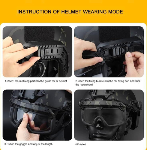 ATAIRSOFT Tactical Anti Fog Safety Protection 2 Modes Goggles Glasses for Airsoft Hiking Paintball Hunting...