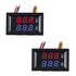 2pcs 0.28" LED Voltmeter Ammeter, Red and Blue Digital Multimeter Display Voltage Current Tester,DC 0-100V 10A Detector Voltage Current Meter Pane...