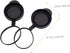 Objective Lens Caps 1 Set Eyepiece Cover Protection Objective Lens Cover Binocular Lens Caps Protective for Binoculars Black Rubber Camera Lens Ac...