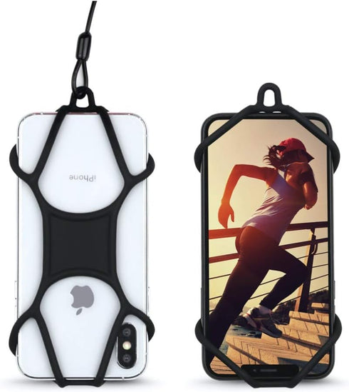 Gear Beast Universal Phone Lanyard Holder and Ring Grip, Silicone Cell Phone Lanyard Neck Strap and Phone Ring Holder...