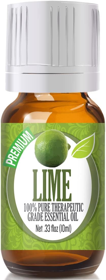 Healing Solutions 10ml Oils - Lime Essential Oil - 0.33 Fluid Ounces...
