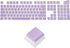 MECCANIXITY 104 Keys Pudding Keycaps Set OEM Profile 60 Percent PBT for 61/87/104 Mechanical Keyboard Layout, Purple & Translucent Double Shot...